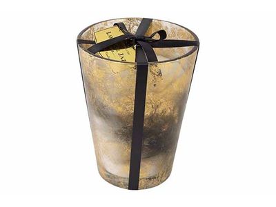 Geurkaars Luxury Brush Goud 18,5x18,5xh2 1,5cm