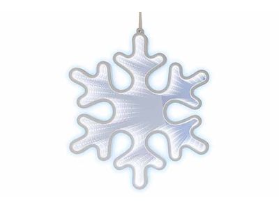Ledlicht Snowflake Usb Hanger Wit 27x1,5 Xh31cm Acryl