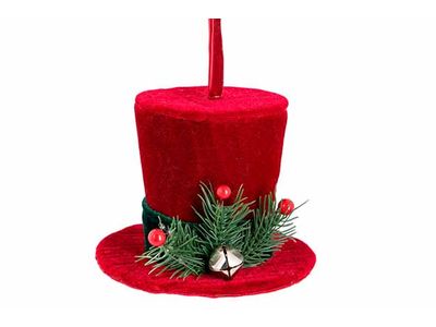 Hanger Hat Donkerrood 14x14xh9,5cm Fluwe El