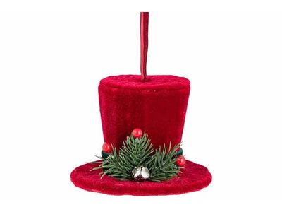 Hanger Hat Donkerrood 12x12xh8,5cm Fluwe El
