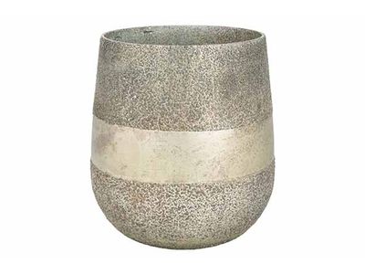 Theelichthouder Antique Matt Groen 15x15 Xh16cm Glas