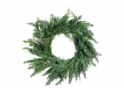 Krans Fir Pe Groen D76cm Kunststof 