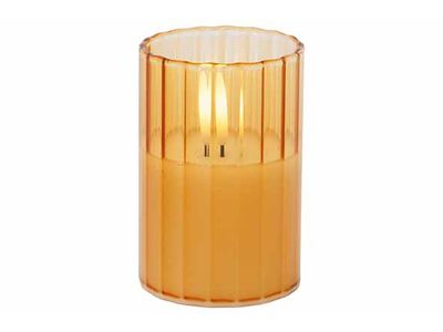 Bougie Led Ribble Camel 5x5xh7,5cm Verre Excl 1 Pile Cr2032