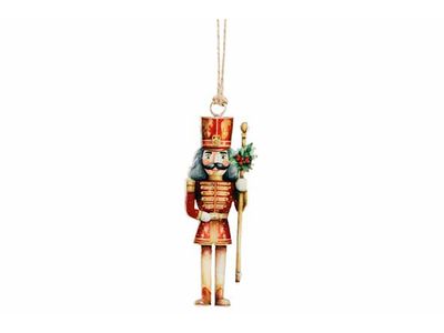 Hanger Vintage Nutcracker Rood 4x1xh11cm  Ijzer
