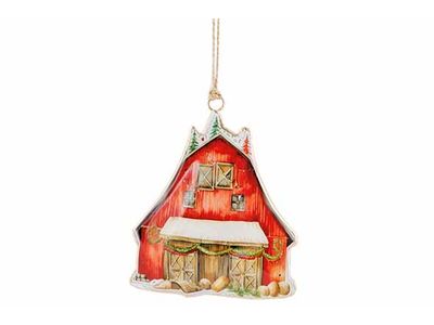 Hanger Vintage Village Rood 9x1xh11cm Ij Zer