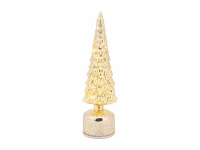 Lamp Led Tree Turning Goud 11x11xh34cm G Las Excl 3 Aa Batt