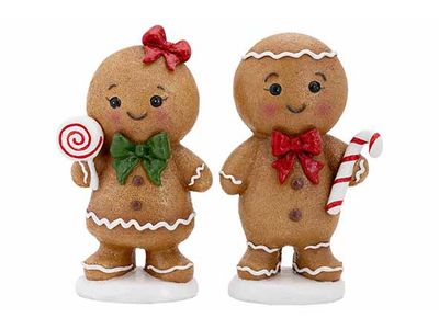 Figuur Cookie 2ass Bruin 13x7xh22cm Resi N