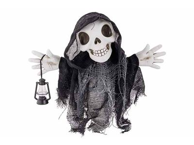 Skelet Walking And Laughing Zwart 40x12x H33cm Kunststof Excl 3 Aa Batt