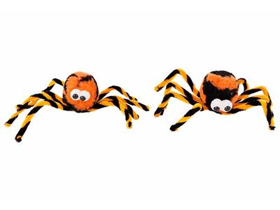 Spin Set2 Zwart Oranje 21x5xh6,5cm Tex Tiel