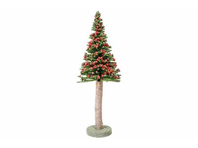 Kerstboom Flocked Berry Groen 13x13xh40c M Rond Metaal