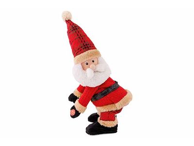 Kerstman Singing And Twirking Rood 19x15 Xh38cm Kunststof Excl 3 Aa Batt