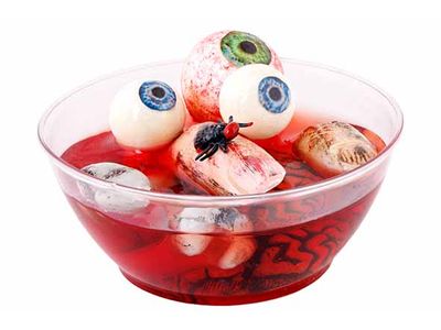 Aperoschaaltje Halloween Rood 9x9xh5cm K Unststof