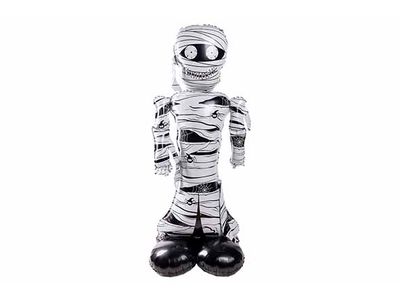 Ballon Skeleton Zwart Wit 94xh150cm Foli E