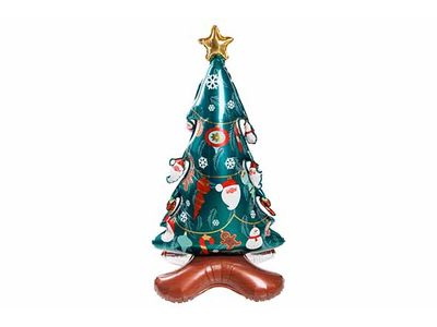 Ballon Christmas Tree Rouge Vert 72xh150 Cm Film