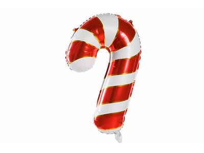 Ballon Candy Cane Rood Wit 54xh74cm Foli E