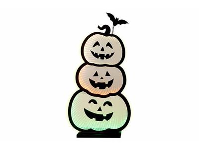 Lumiere Led Pumpkins Usb Multicolore 28x 8xh55cm Acrylique