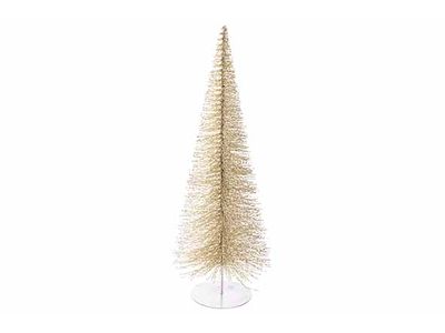 Kerstboom Twist Champagne 60x24xh24cm Ro Nd Metaal