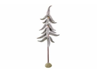 Kerstboom Snow Flocked Fairy Groen 60x60 Xh200cm Rond Metaal