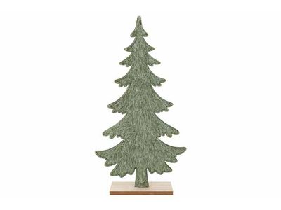 Kerstboom Hairy Groen 27x6xh51cm Vilt 