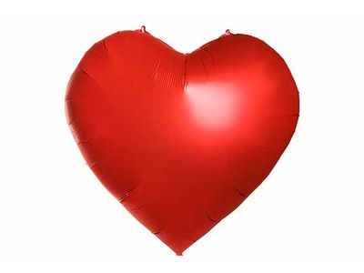 Ballon Heart Rouge 154xh163cm Film 