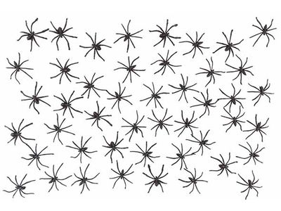 Spinnetjes Set50 Zwart 5cm Kunststof 