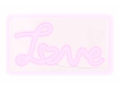 Letterdeco Love Led Usb Roze 23x4xh12,7c M Acryl