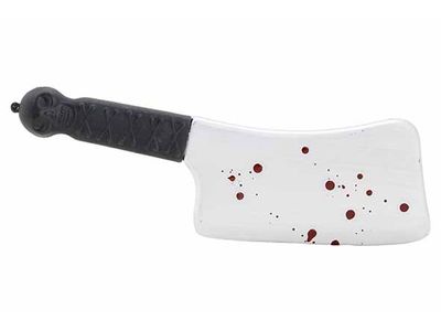 Slagersmes With Blood Grijs 36x10xh2cm K Unststof