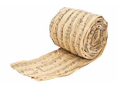 Ruban Noel Music Sable 8x8xh150cm Papier 