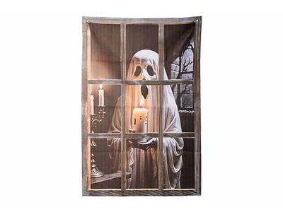 Etoffe Deco Ghost Noir Blanc 80xh120cm T Extile