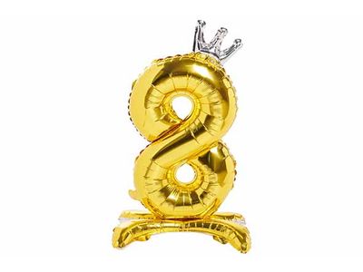 Ballon Number 8 Dore 82cm Film 