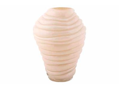 Vaas Ribble Creme 18x18xh25cm Rond Glas 