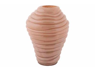 Vaas Ribble Oud Roze 18x18xh25cm Rond Gl As