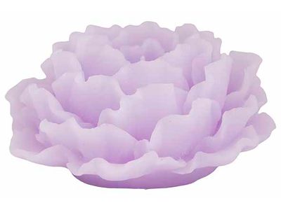 Kaars Flower Lila 12x12xh5,5cm 15h 210g