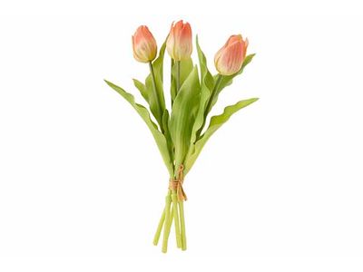 Boeket Tulips Roze 15x15xh32cm Kunststof 