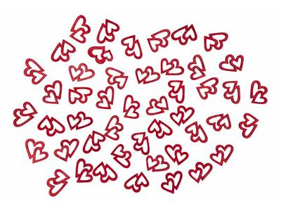 Strooideco Hearts Rood 4x4xh,3cm Hout 