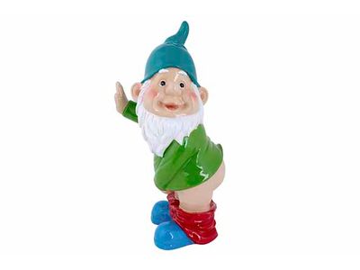 Kabouter Funny No Pants Multikleur 14x17 Xh34cm Resin