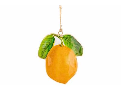 Hanger Lemon Geel 10cm Emaille 