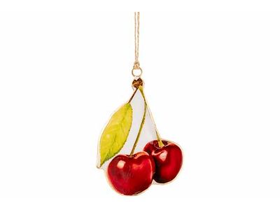 Hanger Cherry Donkerrood 10cm Emaille 