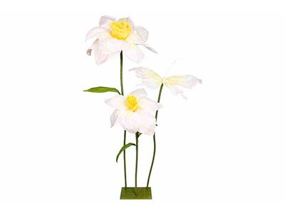 Bloem X2 And Butterfly Standing Roze 80x 65xh170cm Papier