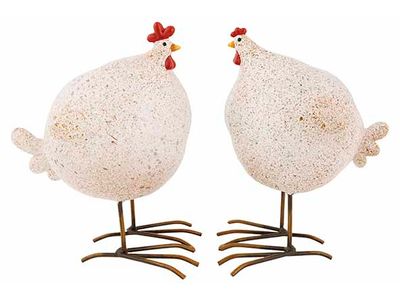 Kip Spickels 2ass Beige 18x12xh20cm Resi N