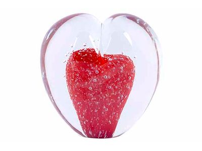 Hart Presse Papier Rood 9,5x6,5xh10cm Gl As