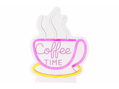 Ledlicht Infinity Coffe Cup Usb Multikle Ur 22x5xh28cm Acryl