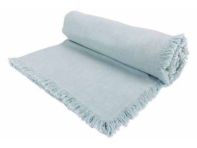 Tafelkleed Lichtblauw 350x140cm Rechthoe Kig Katoen