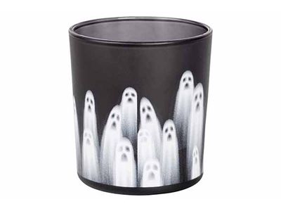 Theelichthouder Host Mat Zwart 7,3x7,3xh 8cm Glas