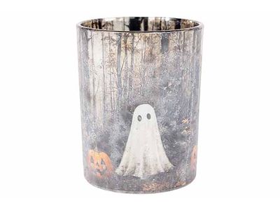 Theelichthouder Host Pumpkin  Zwart 10x1 0xh12,5cm Rond Glas