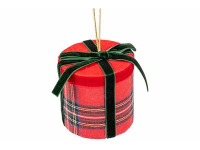 Hanger Drum Rood 7x6,5xh6,5cm Rond Texti El