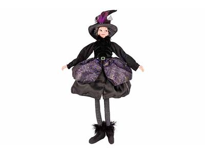 Heks Deluxe Zwart Paars 28x20xh80cm Text Iel