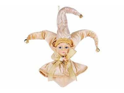 Hanger Elf Deluxe Wit Goud 12x12xh30cm T Extiel