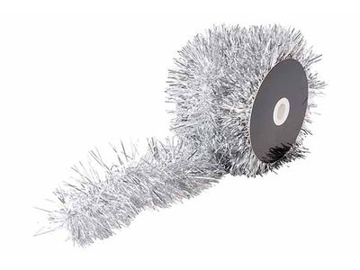 Slinger Tinsel On Roll Zilver 500x9xh9cm  Andere Kunststof