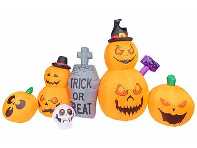 Pompoenen Inflatable With Led Light Oran Je 240x140xh110cm Polyester Ip44